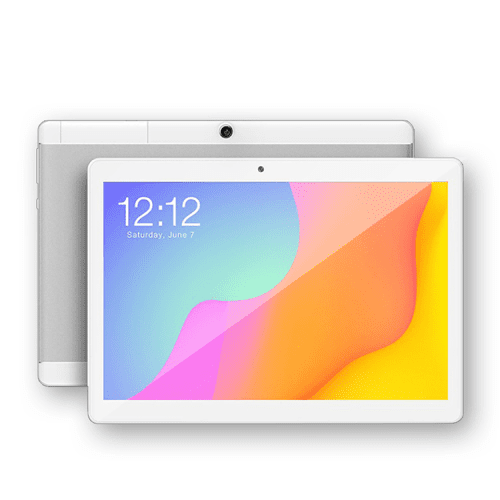 GetMi 108GC Tablet PC front and back view in white