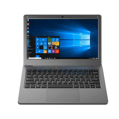 GetMi TK-E116 laptop front view with Windows desktop screen