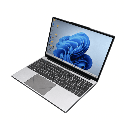 GetMi TK-E157D Laptop in silver showing Windows desktop