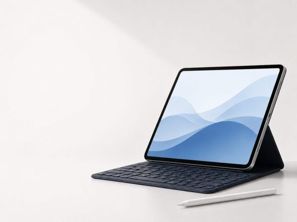 Tablet with keyboard and stylus for college students