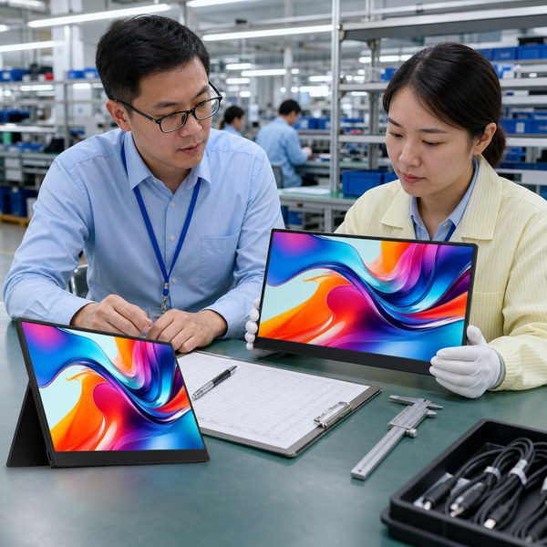 GetMi portable monitor factory inspection