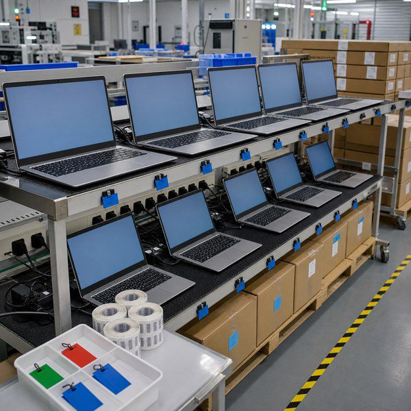 GetMi wholesale laptop batch QC rack