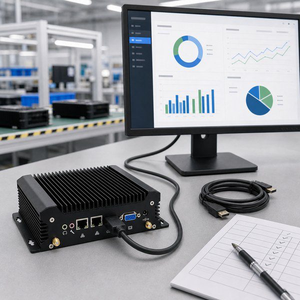 GetMi mini PC connected by HDMI