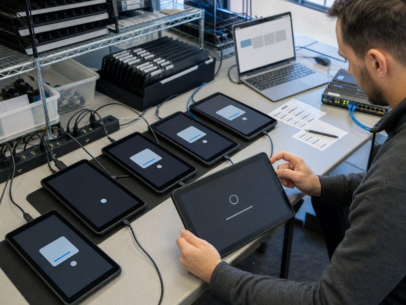 Tablet device enrollment recovery setup