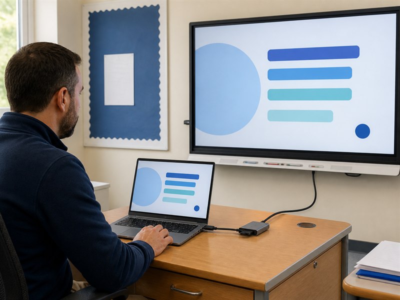 getmi teacher laptop classroom display test