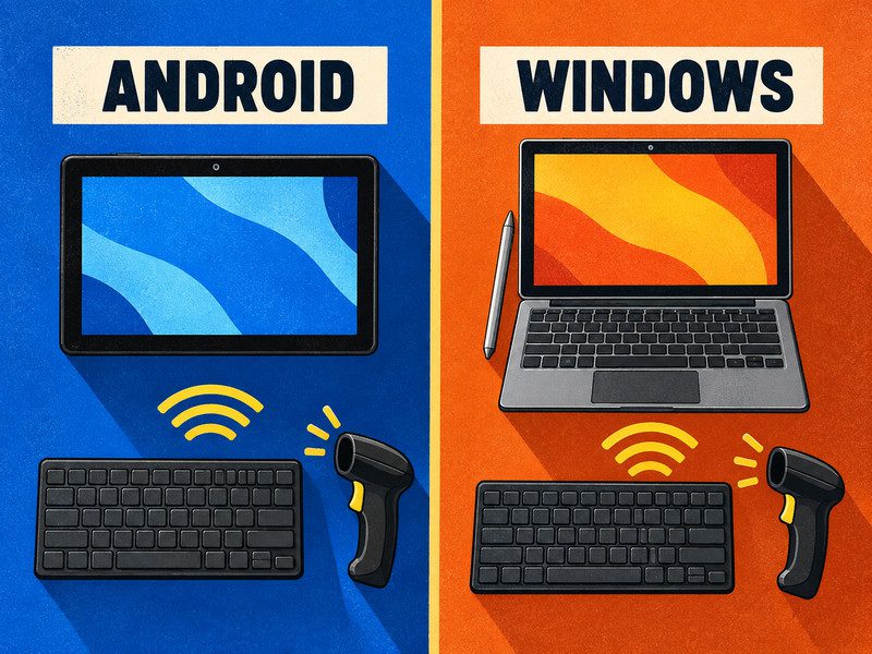 Android and Windows tablet peripheral test
