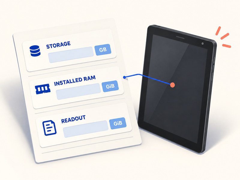 OEM RFQ storage and installed RAM fields