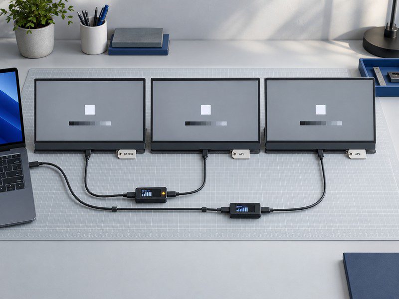 portable monitor batch consistency test Portable monitor batch consistency test